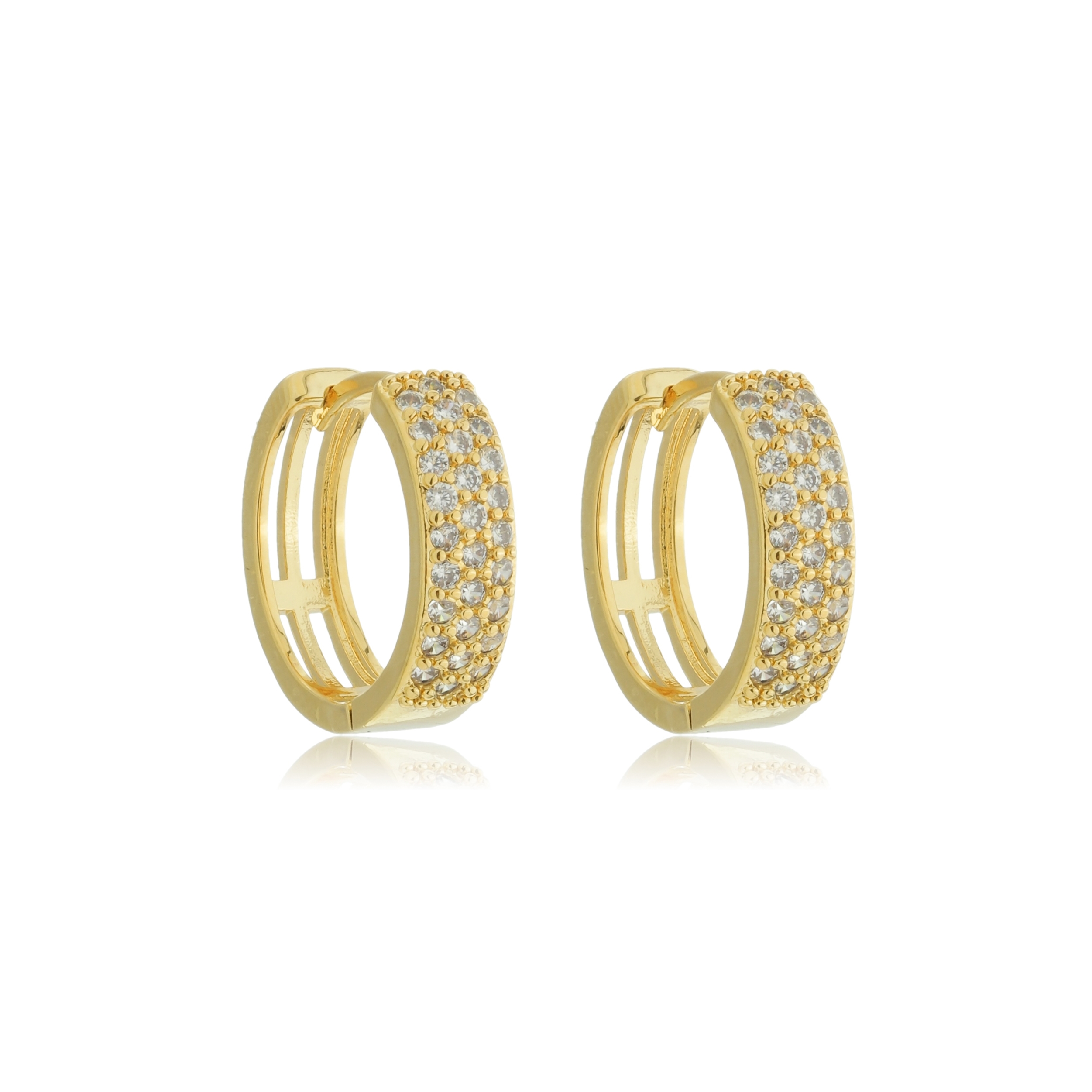 Brinco argola Click ouro