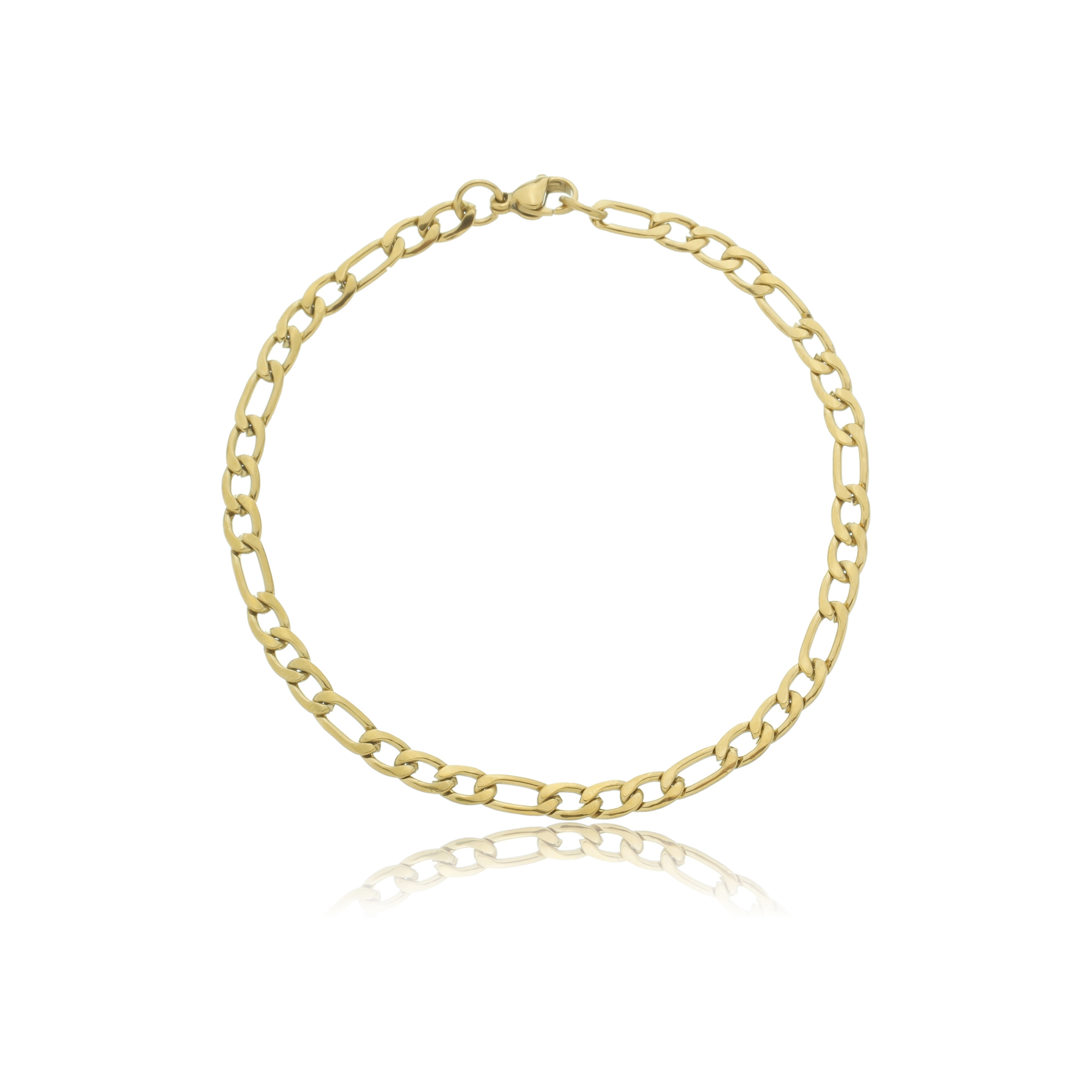 Pulseira Grumet Masculina Aço Gold